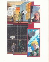JSA Secret Files #2 p.11 Color Guide Art - Sand - 2001 Comic Art