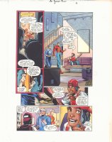 JSA Secret Files #2 p.16 Color Guide Art - Golden Age Flash Jay Garrick - 2001 Comic Art