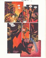 JSA Secret Files #2 p.14 Color Guide Art - Mr. Bones, Sand, and Doctor Fate - 2001 Comic Art
