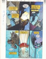 JSA #10 p.14 Color Guide Art - Wildcat - 2000 Comic Art