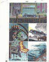Spectacular Spider-Man #252 p.16 Color Guide Art - Animal Car goes into the Water - 1997 Comic Art