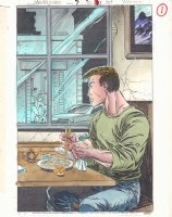 Spider-Man Unlimited #7 p.1 Color Guide Art - Eating 100% Splash - 1994 Comic Art