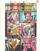 Spider-Man Unlimited #10 p.11 Color Guide Art - Family Fight - 1995 Comic Art