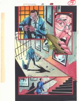 Spider-Man Unlimited #10 p.19 Color Guide Art - Nervous Businessman - 1995 Comic Art