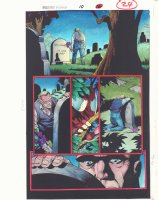 Spider-Man Unlimited #10 p.24 Color Guide Art - Ben Parker's Grave - 1995 Comic Art