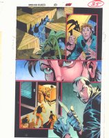Spider-Man Unlimited #10 p.35 Color Guide Art - Vulture Stalking - 1995 Comic Art