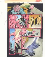 Spider-Man Unlimited #10 p.39 Color Guide Art - Webbing up Gun - 1995 Comic Art