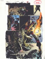 Spectacular Spider-Man #225 p.26 Color Guide Art - Firefist Splash - 1995 Comic Art