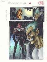 Spectacular Spider-Man #225 p.39 Color Guide Art - Jackal Splash - 1995 Comic Art