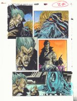 Spectacular Spider-Man #227 p.27 Color Guide Art - Jackal vs. Kaine - 1995 Comic Art
