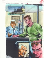 Spectacular Spider-Man #223 p.6 Color Guide Art - Robbie Robertson visits Peter Parker in Prison - 1994 Comic Art