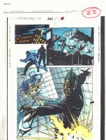 Spectacular Spider-Man #223 p.22 Color Guide Art - Shriek vs. Jackal - 1994 Comic Art