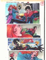 Spectacular Spider-Man #228 p.19 Color Guide Art - MJ vs. a Possessed Peter - 1994 Comic Art