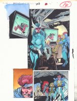 Spectacular Spider-Man #227 p.14 Color Guide Art - Scarlet Spider and the New Warriors - 1995 Comic Art