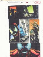 Spectacular Spider-Man #227 p.15 Color Guide Art - Spidercide and Jackal - 1995 Comic Art