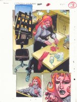 Spectacular Spider-Man #227 p.3 Color Guide Art - MJ with Spidey Gadgets Splash - 1995 Comic Art