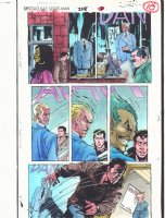 Spectacular Spider-Man #228 p.10 Color Guide Art - Peter sees the Jackal - 1995 Comic Art
