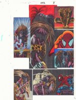 Spectacular Spider-Man #252 p.8 Color Guide Art - Kraven the Hunter II vs. Spidey - 1997 Comic Art