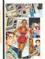 Spider-Man '97 #1 p.5 Color Guide Art - Glory Grant Splash - 1997 Comic Art
