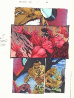 Spider-Man '97 #1 p.34 Color Guide Art - Glory Grant vs. Spidey - 1997 Comic Art