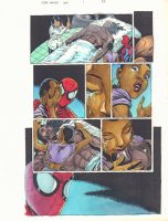 Spider-Man '97 #1 p.39 Color Guide Art - Emotional Glory Grant and Spidey Page - 1997 Comic Art