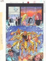 Spider-Man Unlimited #8 p.2 Color Guide Art - Terror Unlimited Splash - 1996 Comic Art