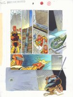 Spider-Man Unlimited #8 p.33 Color Guide Art - Spidey and Terror Unlimited - 1996 Comic Art