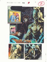 Spectacular Spider-Man #226 p.7 Color Guide Art - Jackal with Peter Clone Splash - 1995 Comic Art