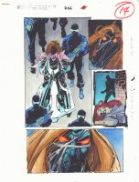 Spectacular Spider-Man #226 p.14 Color Guide Art - Kaine Arrested - 1995 Comic Art