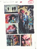 Spectacular Spider-Man #226 p.15 Color Guide Art - Ben, Peter, MJ, and Seward Trainer - 1995 Comic Art