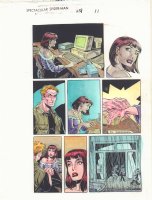 Spectacular Spider-Man #251 p.11 Color Guide Art - Flash Thompson & Betty Brant - 1997 Comic Art