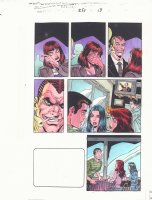 Spectacular Spider-Man #251 p.13 Color Guide Art - Norman Osborn & Betty Brant - 1997 Comic Art