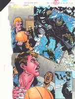 Spectacular Spider-Man #222 p.23 Color Guide Art - Jackal Crashes in Splash - 1995 Comic Art
