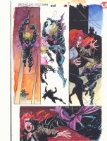 Spectacular Spider-Man #228 p.2 Color Guide Art - Kaine and MJ - 1995 Comic Art