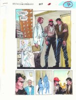 Spectacular Spider-Man #229 p.7 Color Guide Art - Peter in the Hospital Splash - 1995 Comic Art