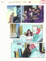 Spectacular Spider-Man #229 p.12 Color Guide Art - Peter & MJ in the Hospital - 1995 Comic Art