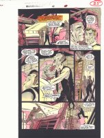 Spider-Man Unlimited #10 p.25 Color Guide Art - Textile Factory Accident Flashback - 1995 Comic Art