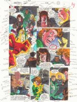 Avengers #374 p.10 / 14 Color Guide Art - Sprite, Thunderstrike, and Hercules - 1994 Comic Art