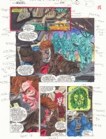Avengers #374 p.11 / 15 Color Guide Art - Hercules, Black Widow, Captain America, Crystal, Giant-Man, and Quicksilver - 1994 Comic Art