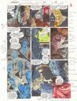 Avengers #374 p.12 / 16 Color Guide Art - Hercules, Thena, Black Widow, and Captain America - 1994 Comic Art
