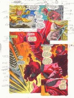 Avengers #375 p.13 Color Guide Art - Thena, Giant-Man, Ute the Watcher, and Sersi - 1994 Comic Art