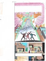 Saban's Mighty Morphin Power Rangers: Ninja Rangers/VR Troopers #4 p.1 - Title Splash - 1996 Comic Art