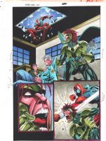 Spider-Man Unlimited #10 p.39 Color Guide Art - Spidey vs. Vulture - 1995 Comic Art