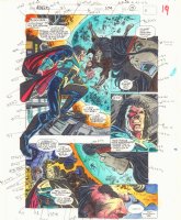 Avengers #374 p.15 / 19 Color Guide Art - Proctor and Sersi - 1994 Comic Art