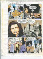 DC Universe Holiday Bash #1 p.2 Color Guide Art - Coffee at the Diner - 1997 Comic Art