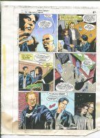 DC Universe Holiday Bash #1 p.3 Color Guide Art - Leaving the Diner - 1997 Comic Art