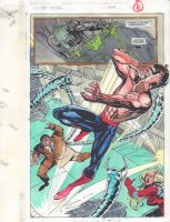 Spectacular Spider-Man #220 p.11 Color Guide Ass - Doc Ock Splash - 1995  Comic Art