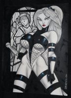 Sexy Babe Hero Commission - 2006 Signed Comic Art