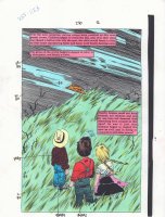 Daredevil #270 p.2 Color Guide Art - Children 100% Splash - 1989 Comic Art