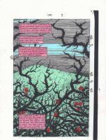 Daredevil #270 p.3 Color Guide Art - Roses and Thorns 100% Splash - 1989 Comic Art